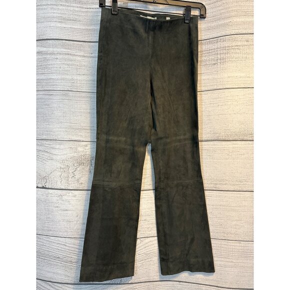 Vince Lamb Suede Bootcut Pants Size XS - Picture 1 of 2